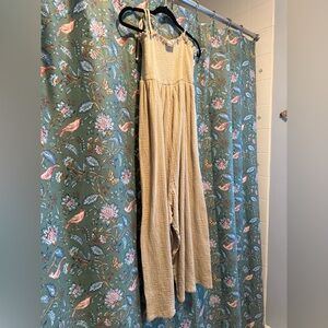 Beige Sleeveless Jumpsuit BiBi size large